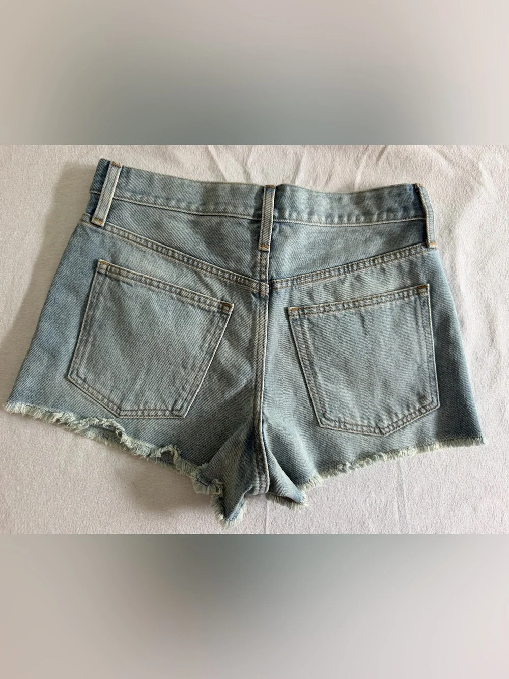 J. Crew Faded Light Blue Denim Cutoff Shorts